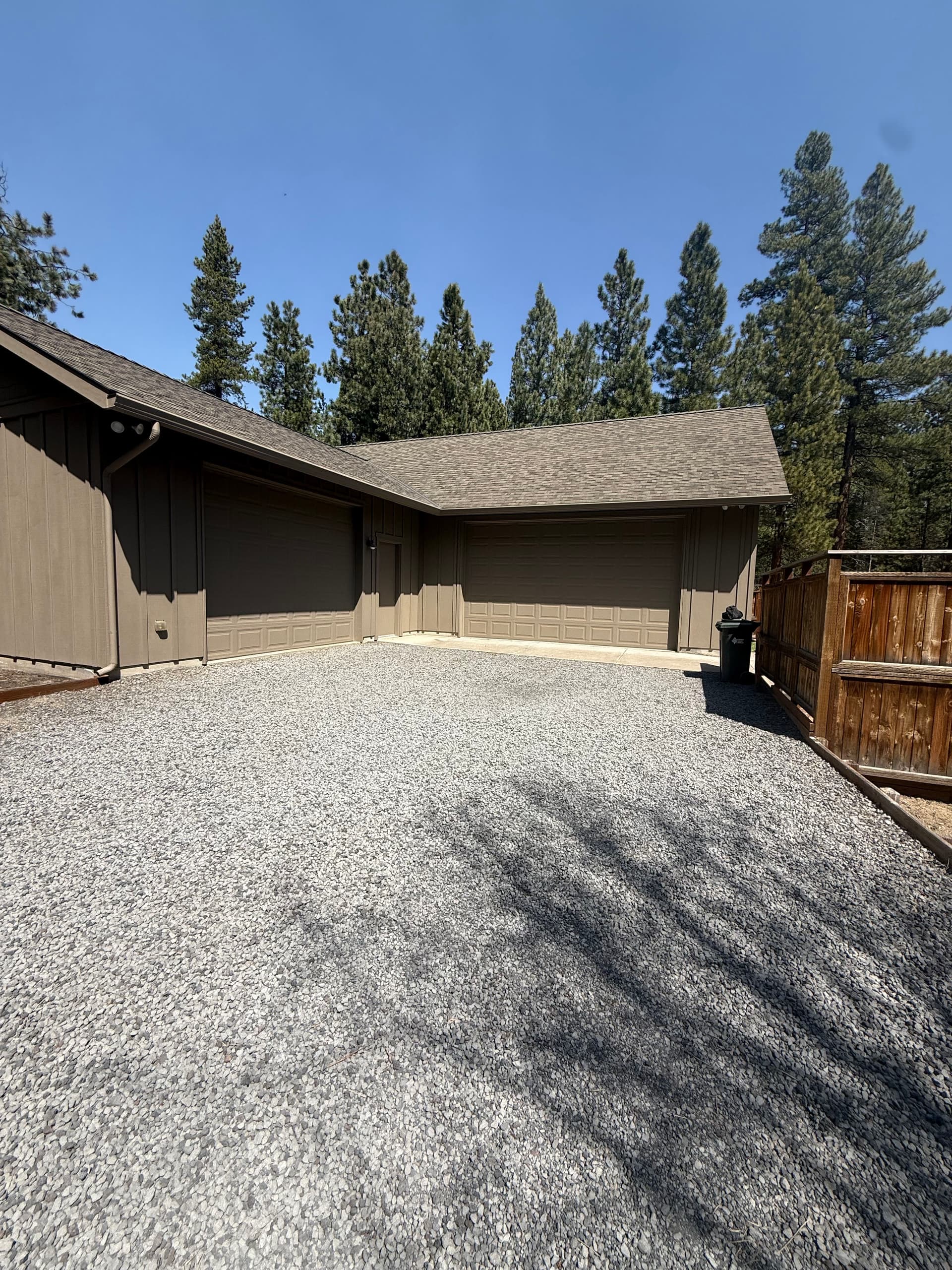 Cedar Home Exterior Paint Job in La Pine