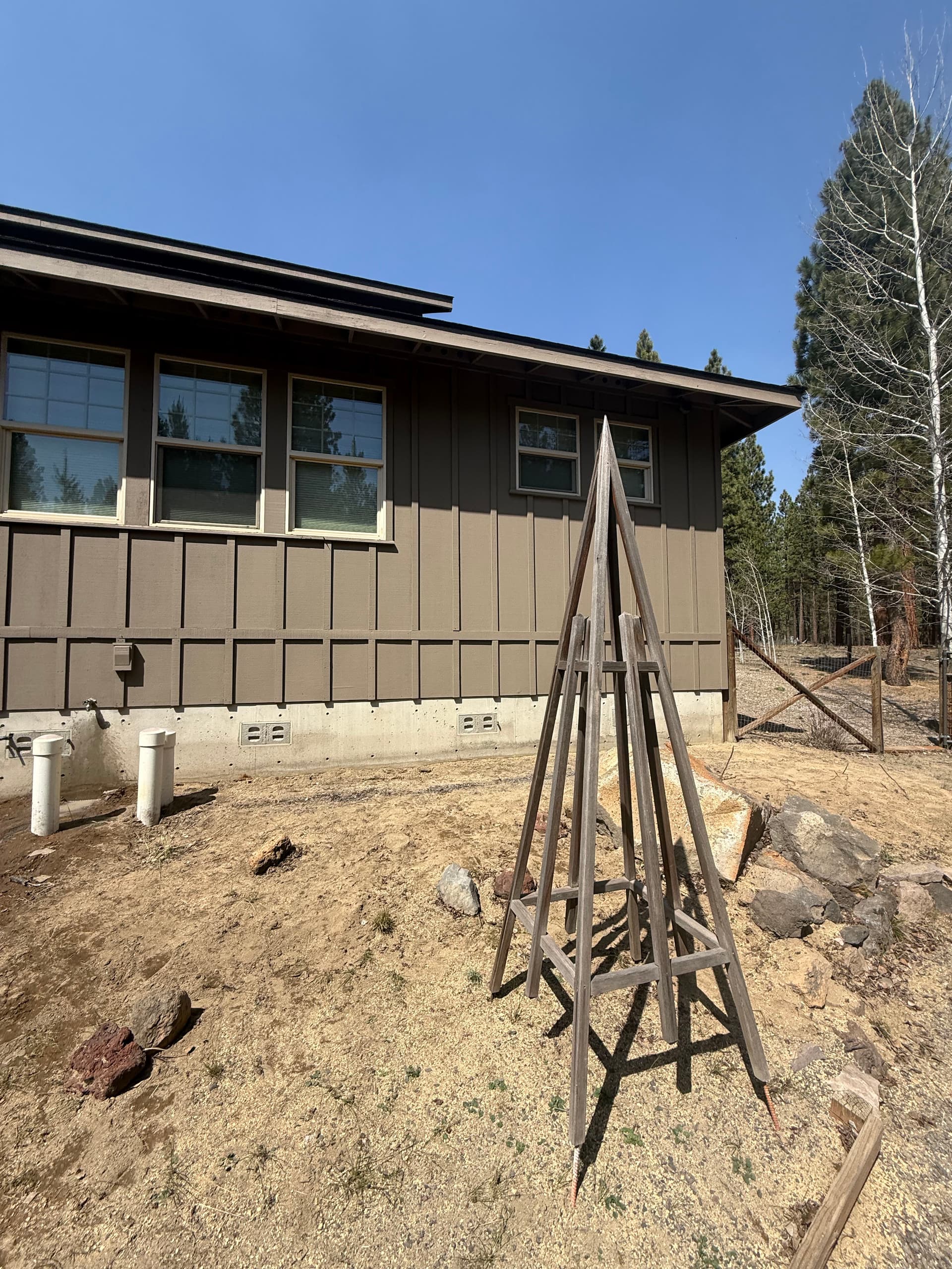 Cedar Home Exterior Paint Job in La Pine