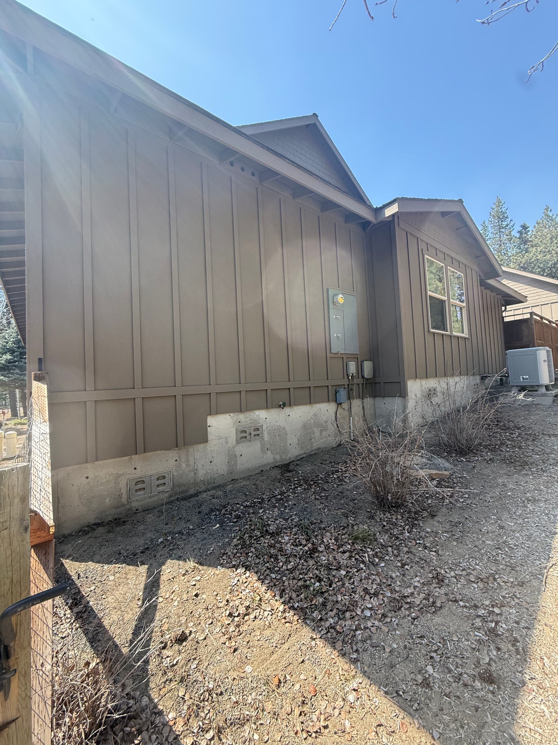 Cedar Home Exterior Paint Job in La Pine