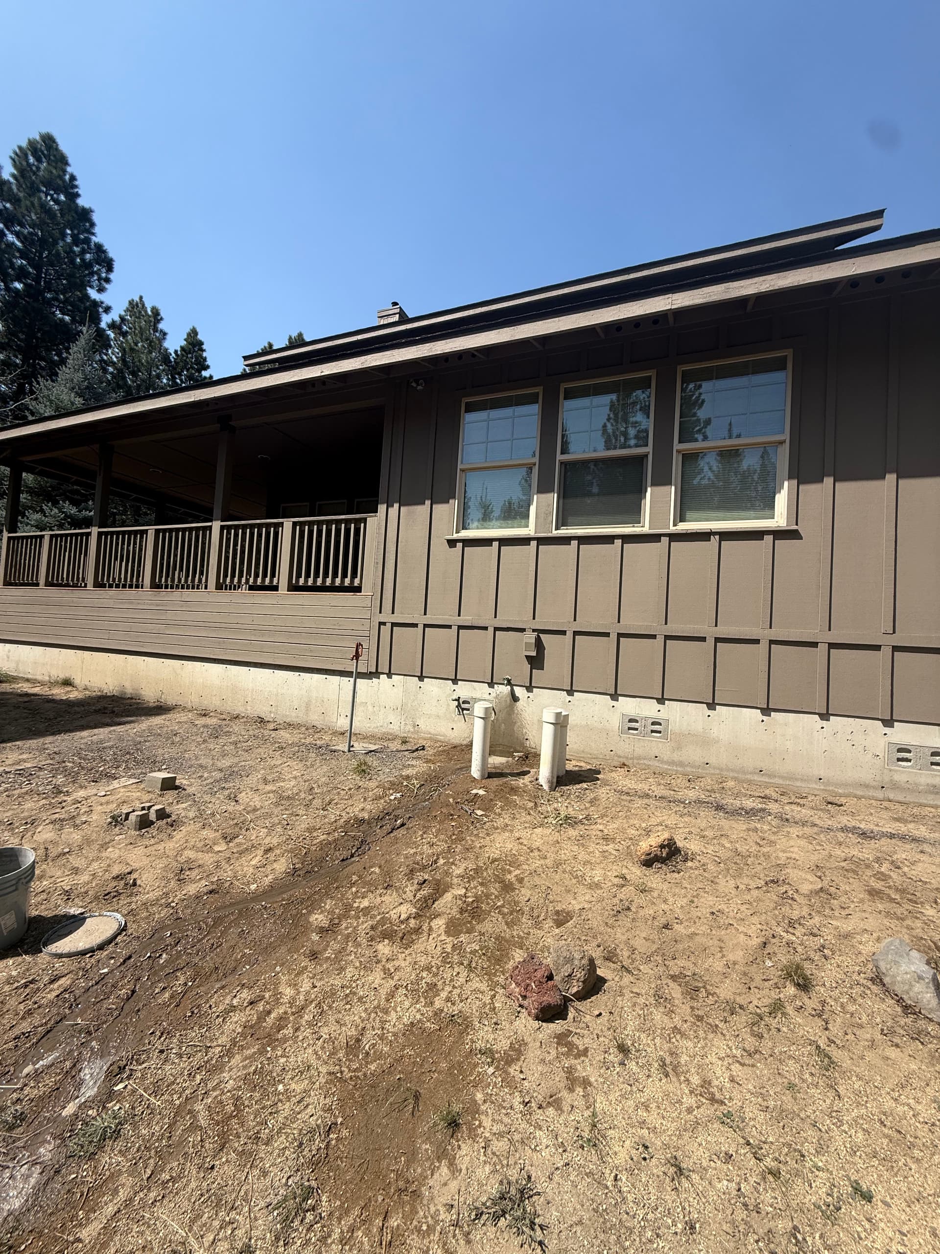 Cedar Home Exterior Paint Job in La Pine