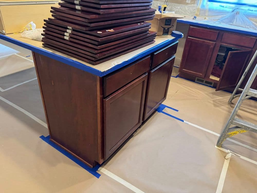 Gallery photos for Dark Cherry Cabinets Painted White in Central Oregon: Image #9