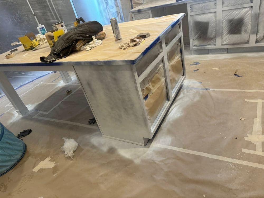Gallery photos for Dark Cherry Cabinets Painted White in Central Oregon: Image #21