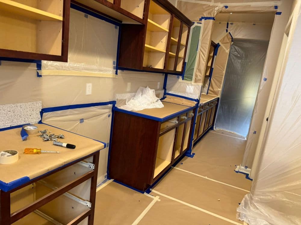 Gallery photos for Dark Cherry Cabinets Painted White in Central Oregon: Image #6