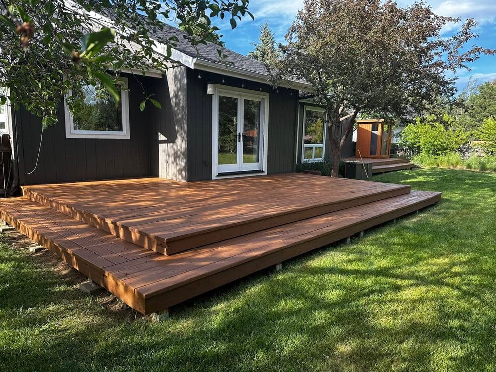 Multi-Level Wood Deck Build in Eagle Crest OR